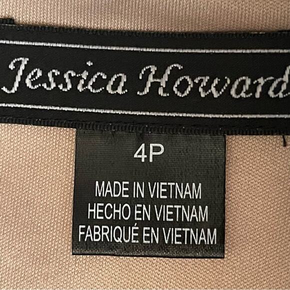 Jessica Howard Sheer Red Lace Party Event Holiday Shift Dress NWOT Size 4P - Picture 9 of 14